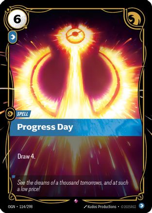 Progress Day (114/298) - Riftbound - [Origins] Foil