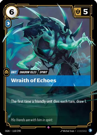Wraith of Echoes (118/298) - Riftbound - [Origins] Foil