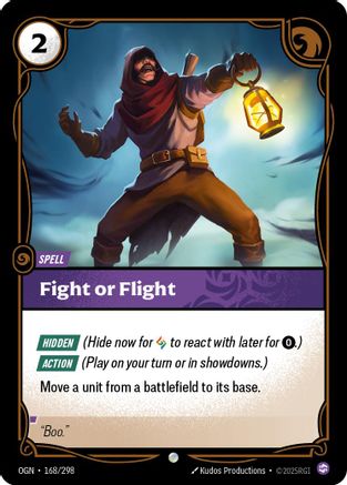 Fight or Flight (168/298) - Riftbound - [Origins] Foil