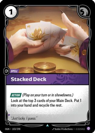 Stacked Deck (183/298) - Riftbound - [Origins]