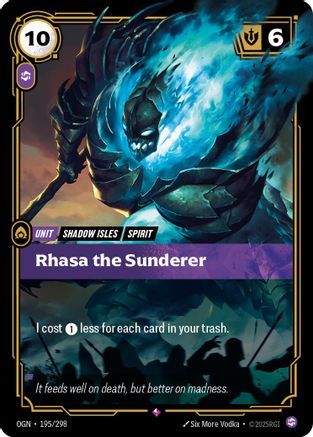 Rhasa the Sunderer (195/298) - Riftbound - [Origins] Foil