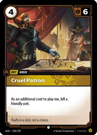 Cruel Patron (208/298) - Riftbound - [Origins]