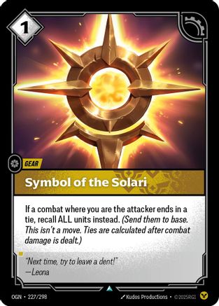 Symbol of the Solari (227/298) - Riftbound - [Origins]