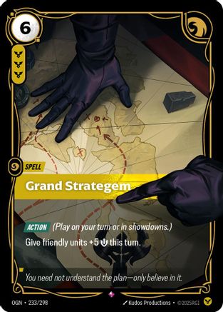 Grand Strategem (233/298) - Riftbound - [Origins] Foil