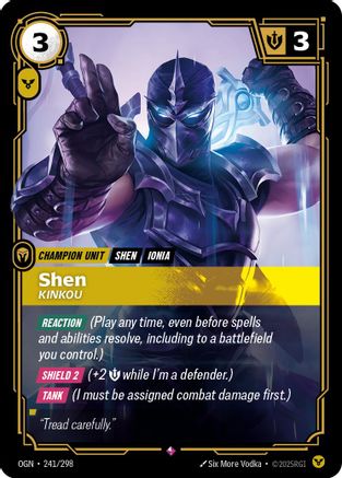 Shen - Kinkou (241/298) - Riftbound - [Origins] Foil