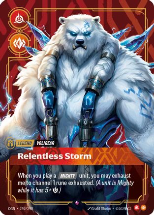 Volibear - Relentless Storm (249/298) - Riftbound - [Origins] Foil