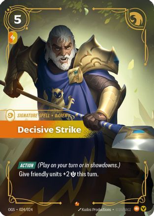 Decisive Strike (024/024) - Riftbound - [Origins Proving Grounds]