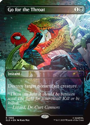 Go for the Throat (Rainbow Foil)  [Secret Lair Drop Series] Foil