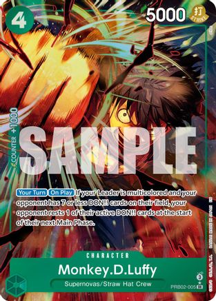 Monkey.D.Luffy - PRB02-005 (Alternate Art) (PRB02-005) - [Premium Booster -The Best- Vol. 2] Foil