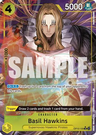 Basil Hawkins - OP10-109 (Alternate Art) (OP10-109) - [Premium Booster -The Best- Vol. 2] Foil