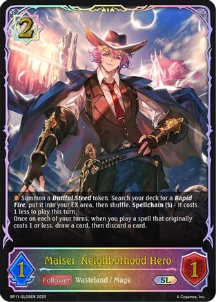 Maiser, Neighborhood Hero (SL)