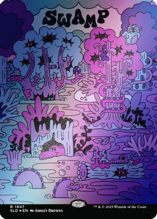 Swamp (1947) (Rainbow Foil)  [Secret Lair Drop Series] Foil