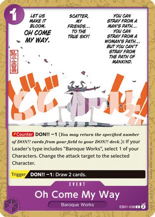 Oh Come My Way (Reprint) (EB01-038) - [Premium Booster -The Best- Vol. 2]