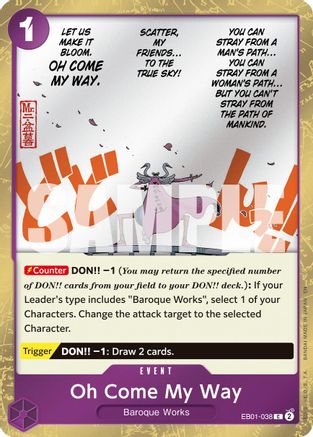 Oh Come My Way (Pirate Foil) (EB01-038) - [Premium Booster -The Best- Vol. 2] Foil