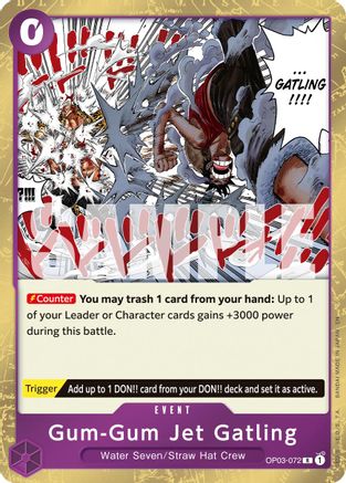 Gum-Gum Jet Gatling (Reprint) (OP03-072) - [Premium Booster -The Best- Vol. 2] Foil