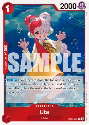 Uta (Reprint) (OP09-002) - [Premium Booster -The Best- Vol. 2] Foil