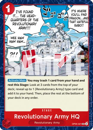 Revolutionary Army HQ (Reprint) (OP05-021) - [Premium Booster -The Best- Vol. 2]