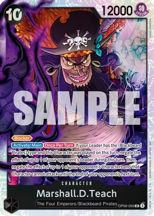 Marshall.D.Teach - OP09-093 (Reprint) (OP09-093) - [Premium Booster -The Best- Vol. 2] Foil