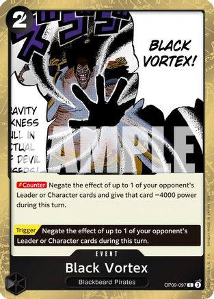 Black Vortex (Pirate Foil) (OP09-097) - [Premium Booster -The Best- Vol. 2] Foil