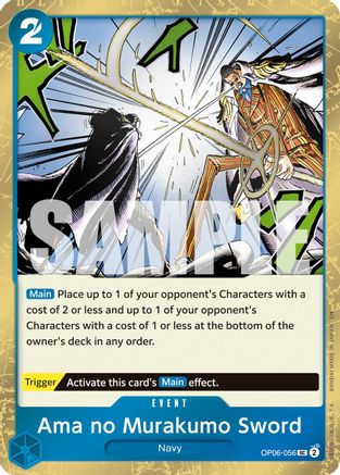 Ama no Murakumo Sword (Pirate Foil) (OP06-056) - [Premium Booster -The Best- Vol. 2] Foil