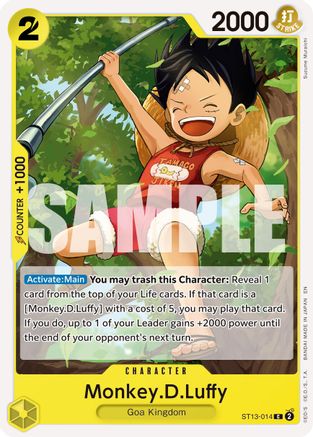 Monkey.D.Luffy - ST13-014 (Reprint) (ST13-014) - [Premium Booster -The Best- Vol. 2]