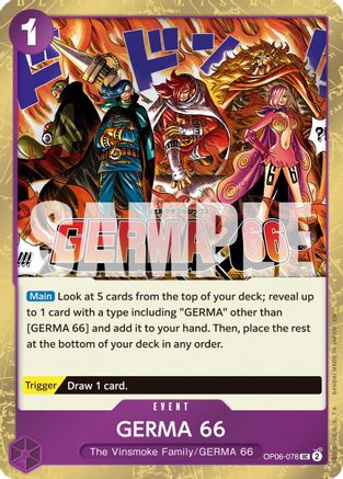 GERMA 66 (Pirate Foil) (OP06-078) - [Premium Booster -The Best- Vol. 2] Foil