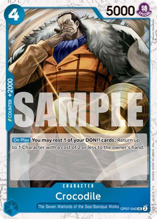 Crocodile - OP07-040 (Pirate Foil) (OP07-040) - [Premium Booster -The Best- Vol. 2] Foil