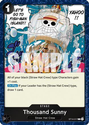 Thousand Sunny (Pirate Foil) (ST14-017) - [Premium Booster -The Best- Vol. 2] Foil