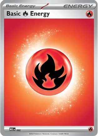 Basic Fire Energy 002  MEE Mega Evolution Energies - Common