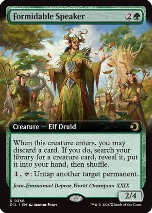 Formidable Speaker (Extended Art)  [Lorwyn Eclipsed]