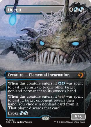 Deceit (Borderless)  [Lorwyn Eclipsed] Foil