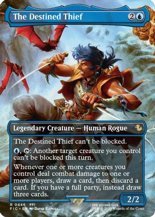The Destined Thief (Borderless)  [Commander: FINAL FANTASY] Foil