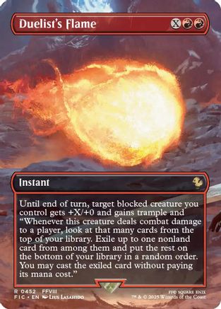 Duelist's Flame (Borderless)  [Commander: FINAL FANTASY] Foil