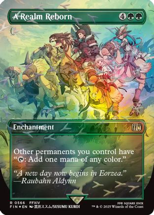 A Realm Reborn (Borderless) (Chocobo Track Foil)  [FINAL FANTASY] Foil