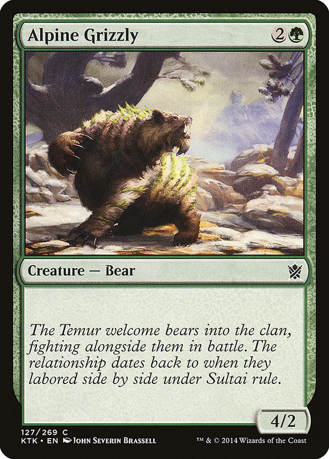 Alpine Grizzly [Khans of Tarkir] Foil