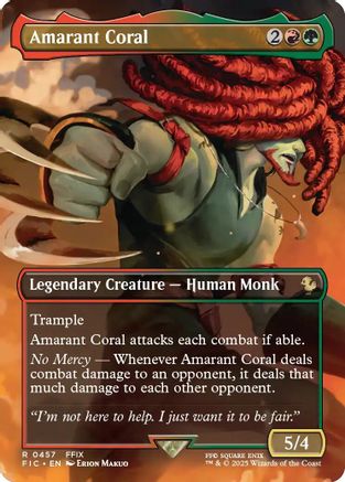 Amarant Coral (Borderless)  [Commander: FINAL FANTASY]