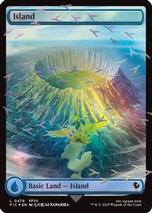 Island (Chocobo Track Foil)  [Commander: FINAL FANTASY] Foil