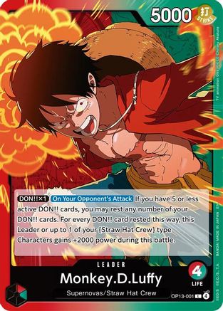 Monkey.D.Luffy (001) (OP13-001) - [Carrying On His Will]