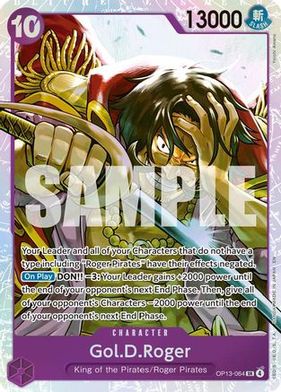 Gol.D.Roger (064) (OP13-064) - [Carrying On His Will] Foil
