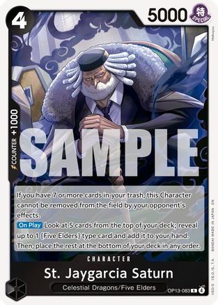 St. Jaygarcia Saturn (OP13-083) - [Carrying On His Will] Foil
