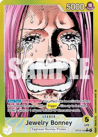 Jewelry Bonney (100) (Alternate Art) (OP13-100) - [Carrying On His Will] Foil