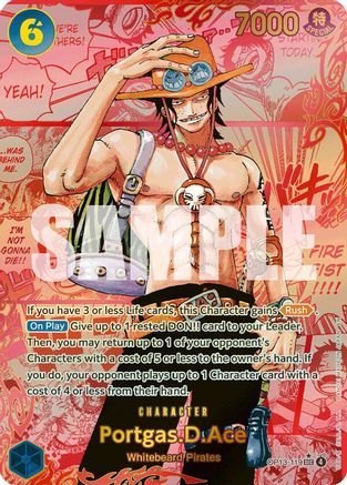 Portgas.D.Ace (119) (3rd Anniversary) (OP13-119) - [Carrying On His Will] Foil