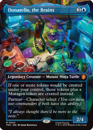 Donatello, the Brains (0002) (Borderless)  [Commander: Teenage Mutant Ninja Turtles]