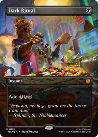 Dark Ritual (Borderless)  [Commander: Teenage Mutant Ninja Turtles] Foil