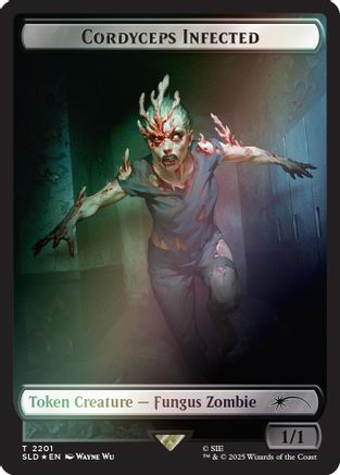 Cordyceps Infected Token (2201) (Rainbow Foil)  [Secret Lair Drop Series] Foil