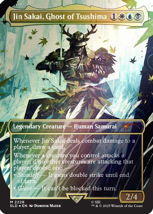 Jin Sakai, Ghost of Tsushima (Rainbow Foil)  [Secret Lair Drop Series] Foil