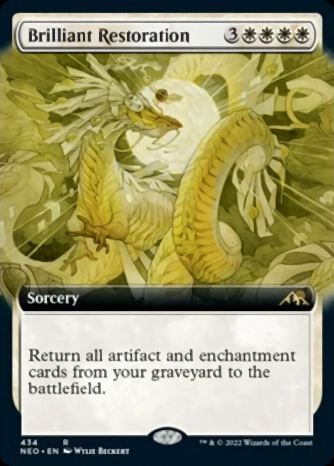 Brilliant Restoration (Extended Art) [Kamigawa: Neon Dynasty] Foil