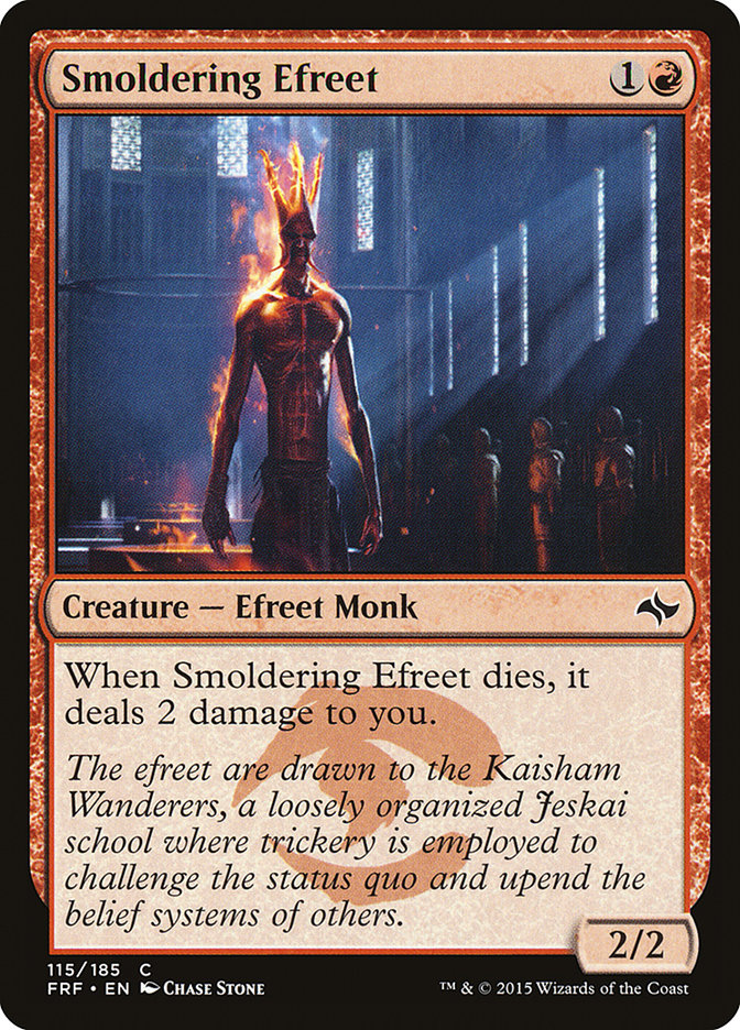 Smoldering Efreet [Fate Reforged] Foil
