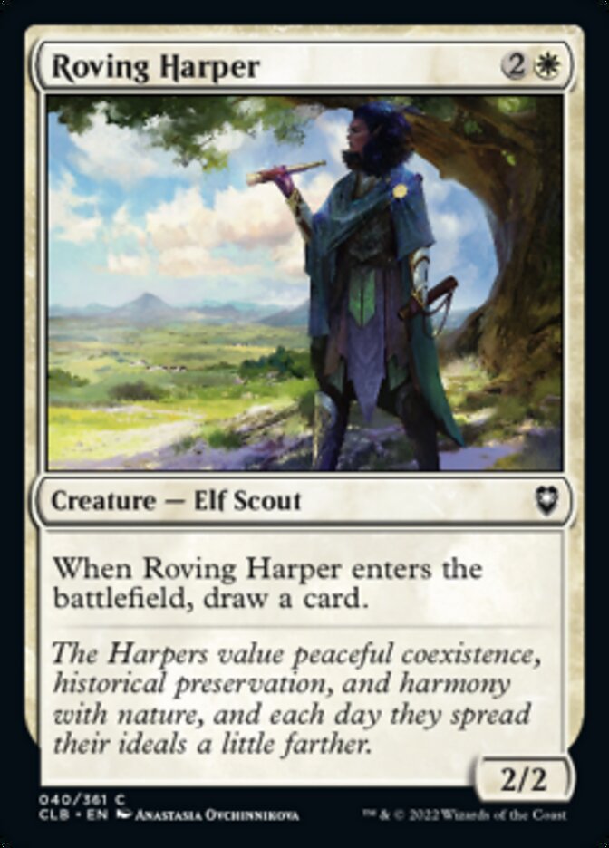 Roving Harper [Commander Legends: Battle for Baldur's Gate] Foil