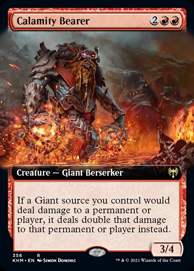 Calamity Bearer (Extended Art) [Kaldheim] Foil
